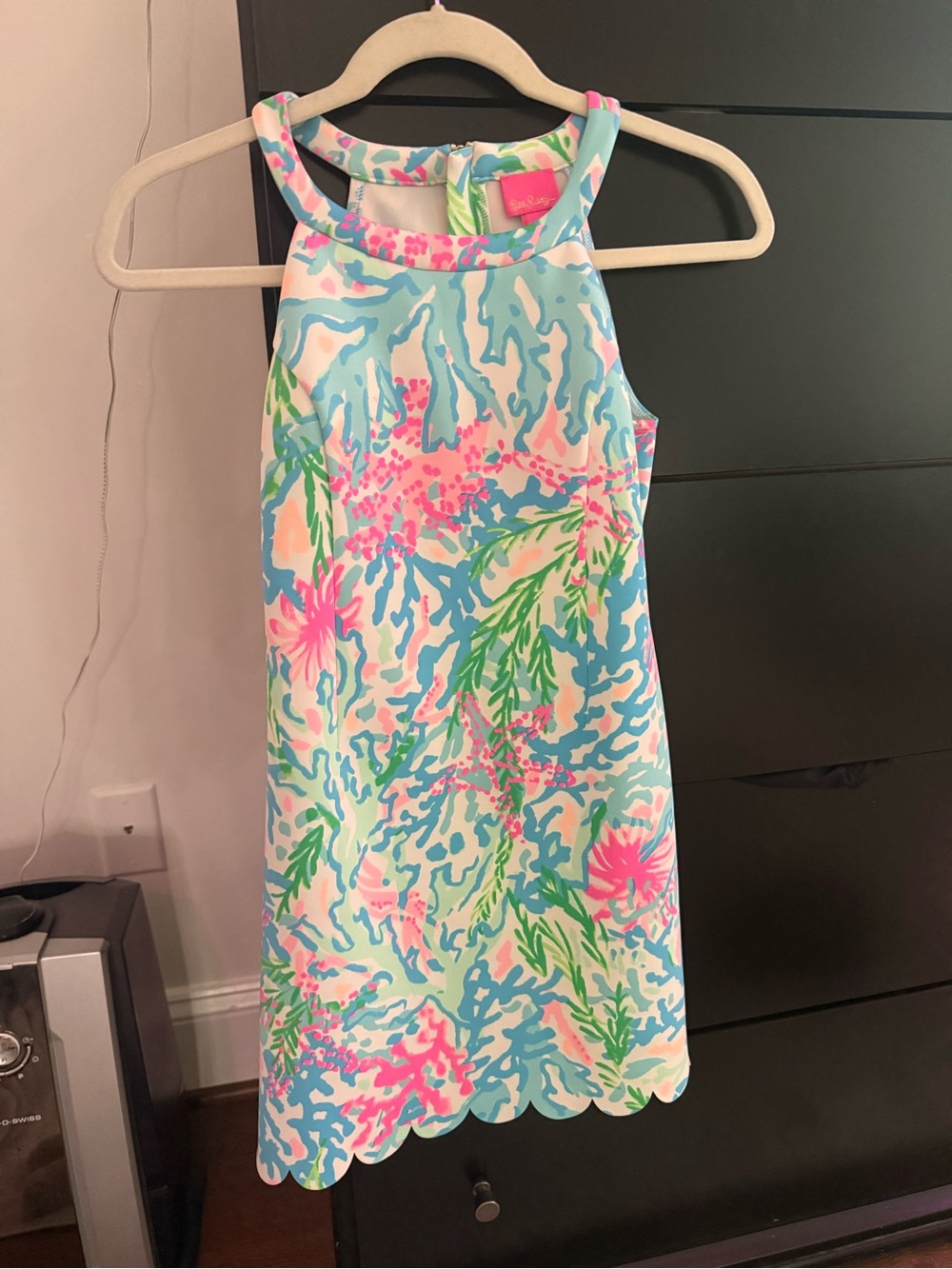 Lilly Pulitzer Pastel Floral Shift Dress in Blue, Pink & Green
